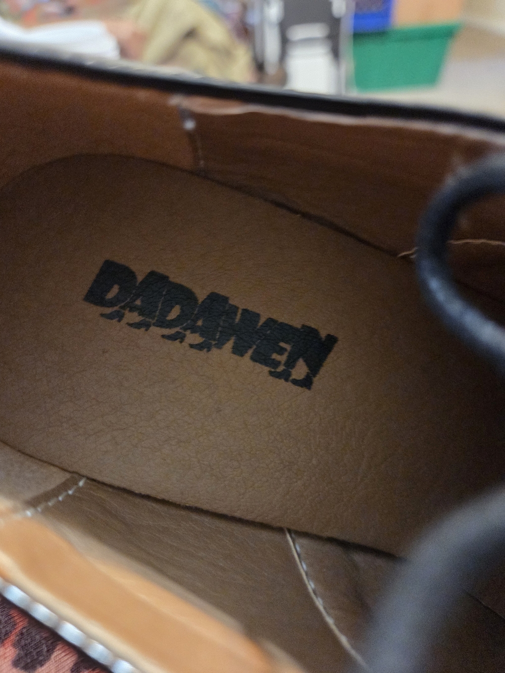 Dadawen Women's Brown Lace-Up Leather Boots